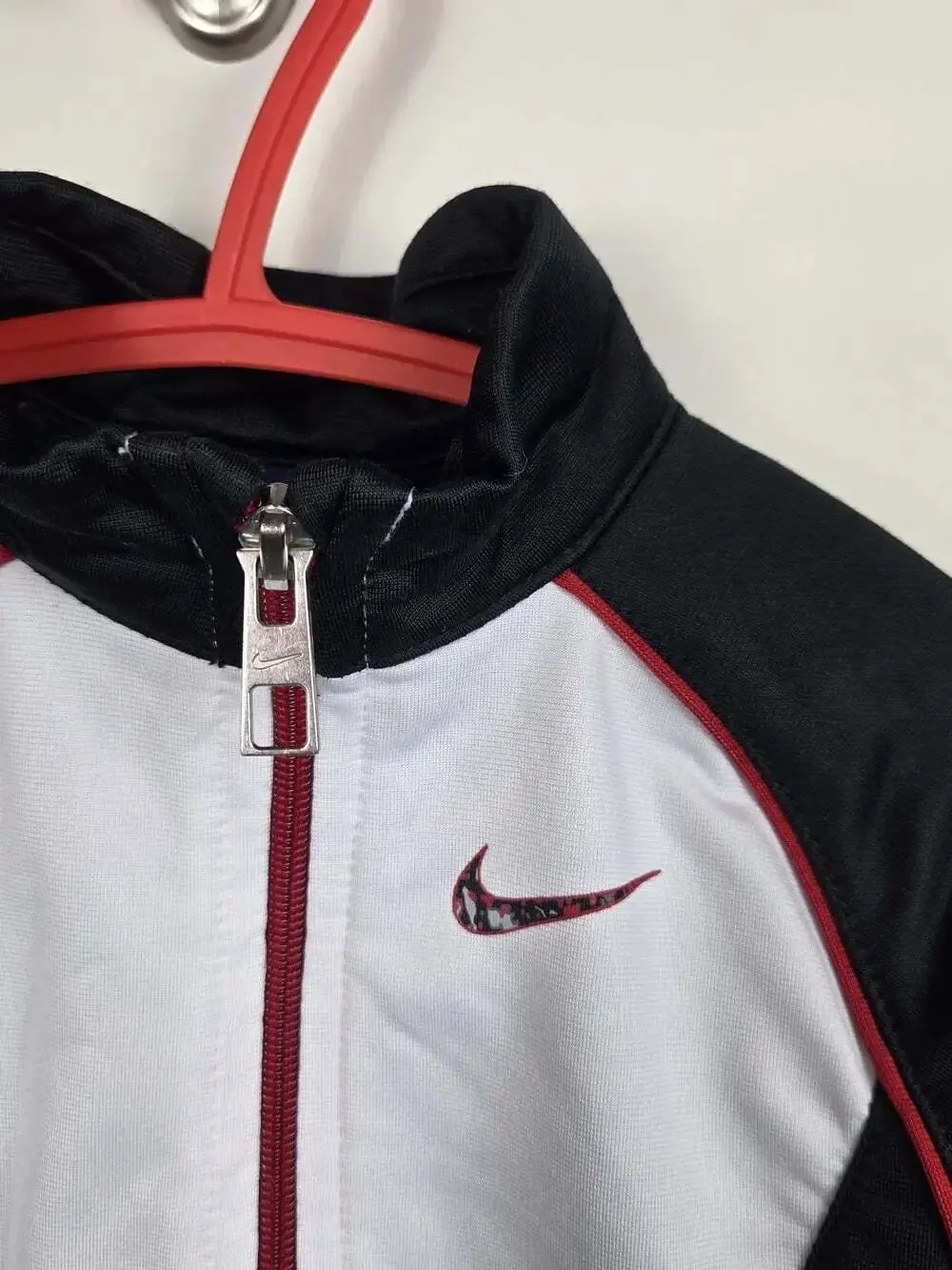 Nike Toddler Track Jacket Black White Red Zip Up Athletic Jacket 12M